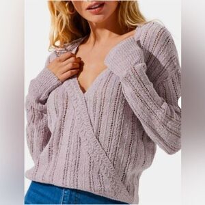 Women's Astr Lavender Knit Sweater Sz XS